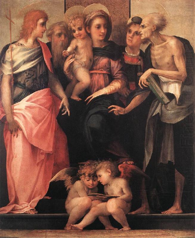 Rosso Fiorentino Madonna Enthroned with Four Saints china oil painting image
